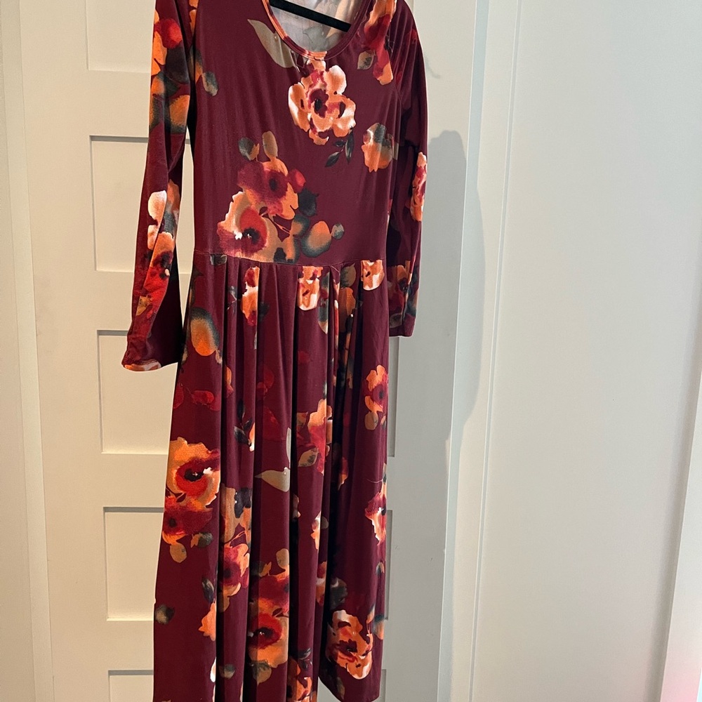 Soft comfy Floral Dress for fall